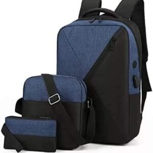 Unisex Casual Laptop Bag Crossbody Bag 3 Piece Wallet Bag/164