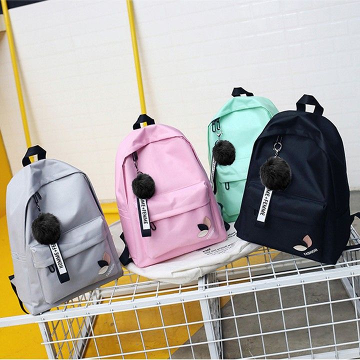 Canvas School Backpack Unisex Bookbag Fashion Rucksack Soft School Supplies/184