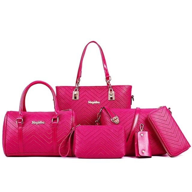 Beautiful Jacquard Bag Combo for women-SAMAR001BCH – www.soosi.co.in