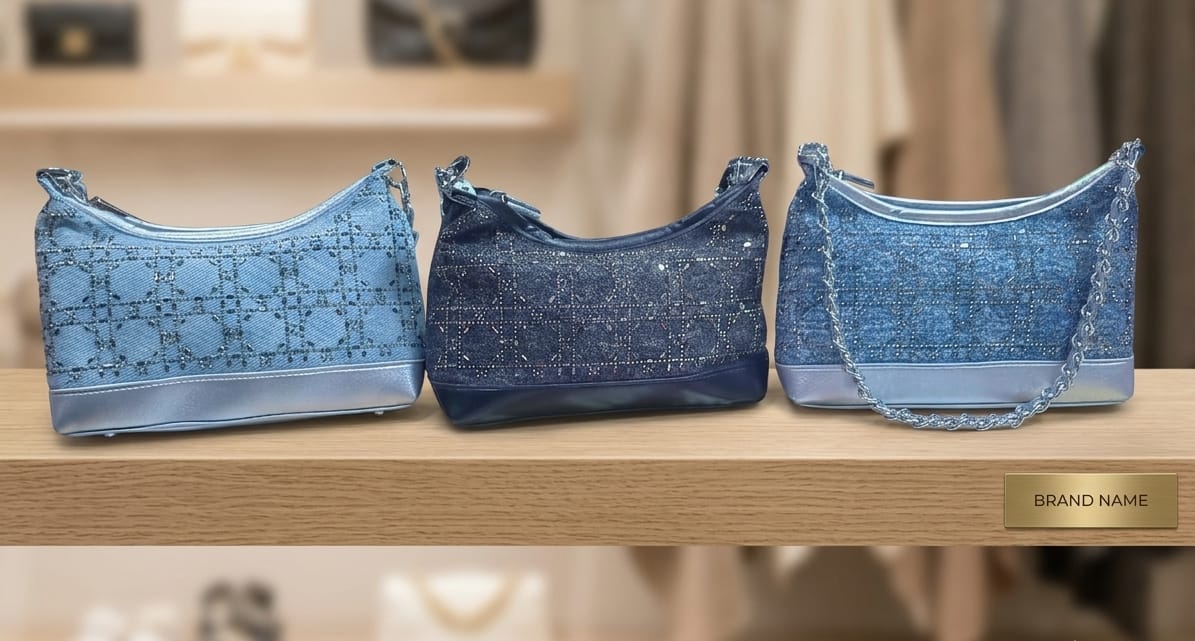 Trendy Denim Small Bag/ 377 - Image 2