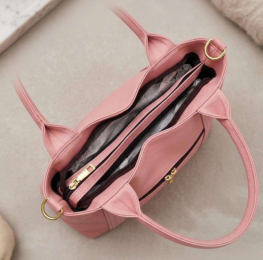 Shera Fashion Pink Bag/ 382 - Image 2