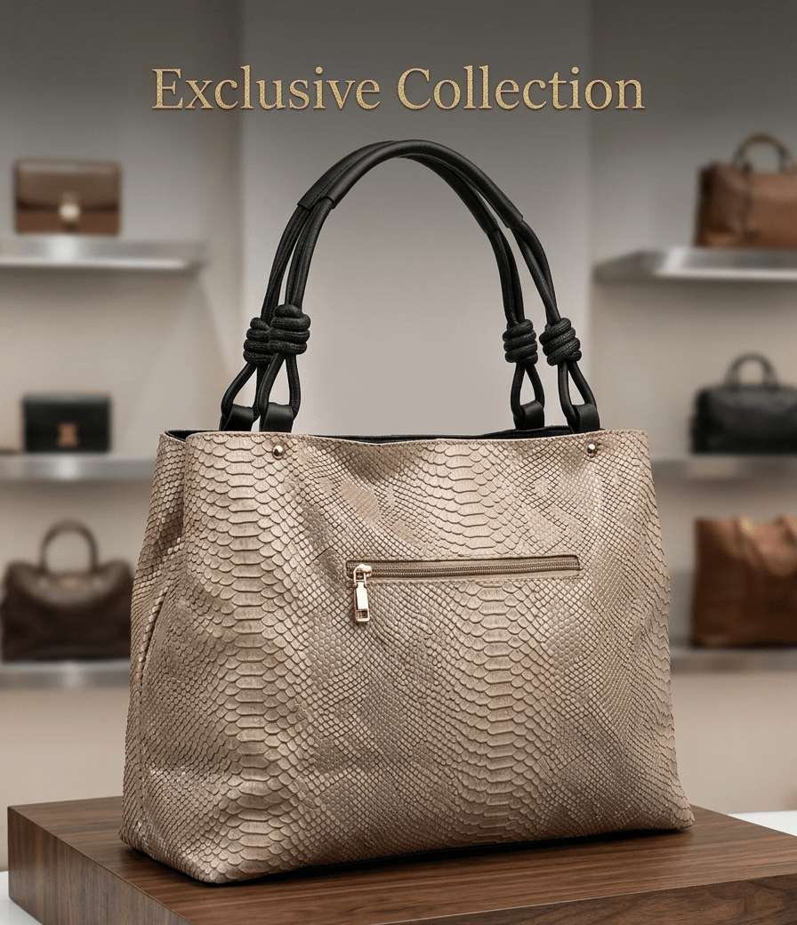 2-compartment Leather Bag/396 - Image 3