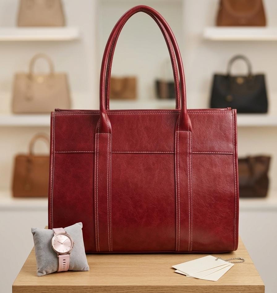 Classic Leather Work Tote Bag/394