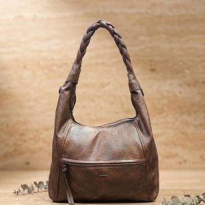 Braided Multi-Compartment Shoulder Bag/401
